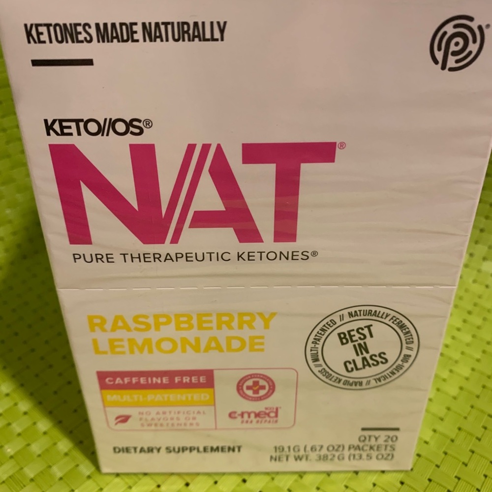 Pruvit KetoOS Nat Raspberry-Lemonade caffeine free